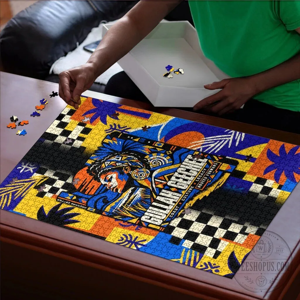 Gullah Geechee Culture Legacy Rooted Forward Abstract Art Jigsaw Puzzle 7 Gullah Geechee Culture Legacy Rooted Forward Abstract Art Jigsaw Puzzle