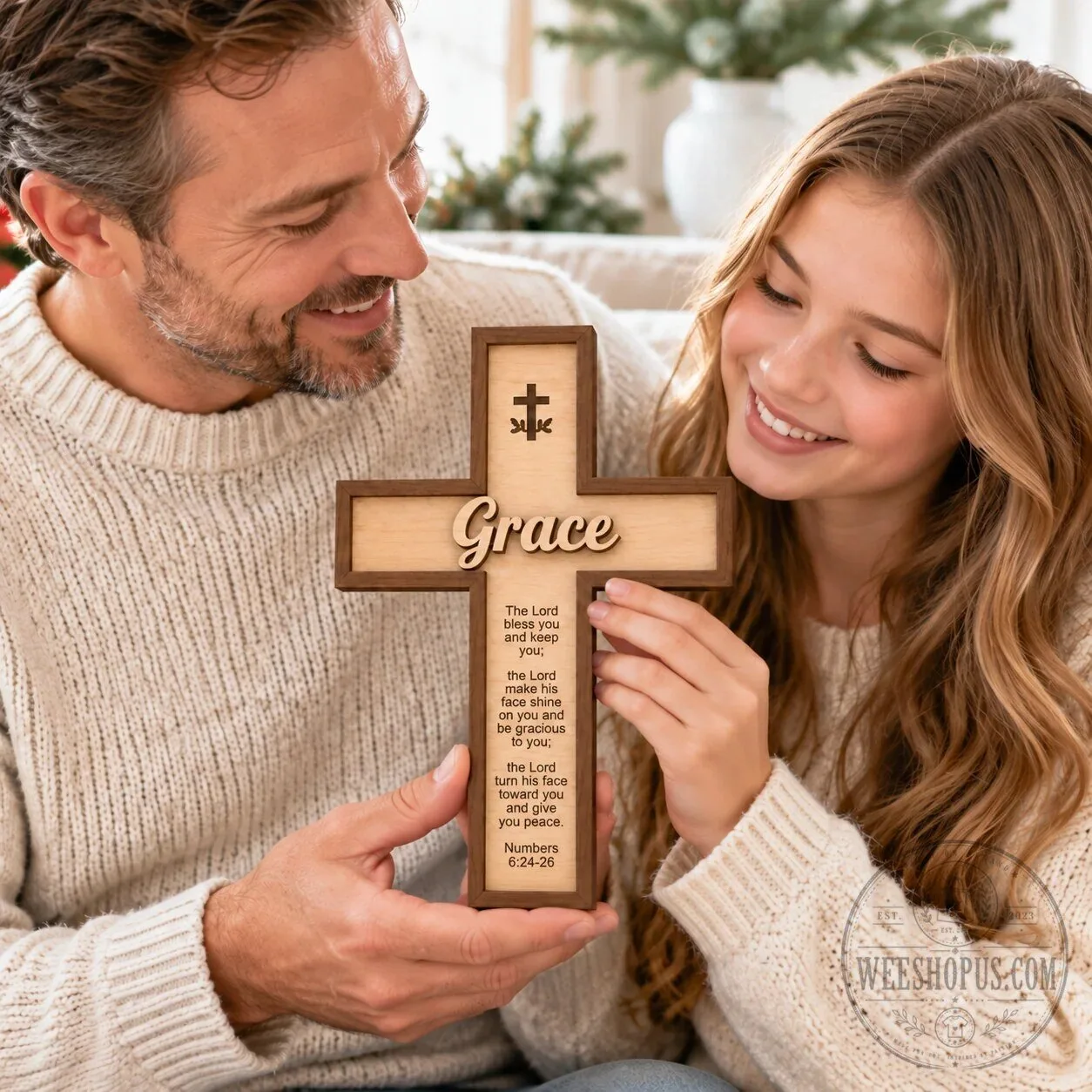Personalized Wooden Cross Wall Decor with Custom Name and Bible Verse 12 Personalized Wooden Cross Wall Decor with Custom Name and Bible Verse